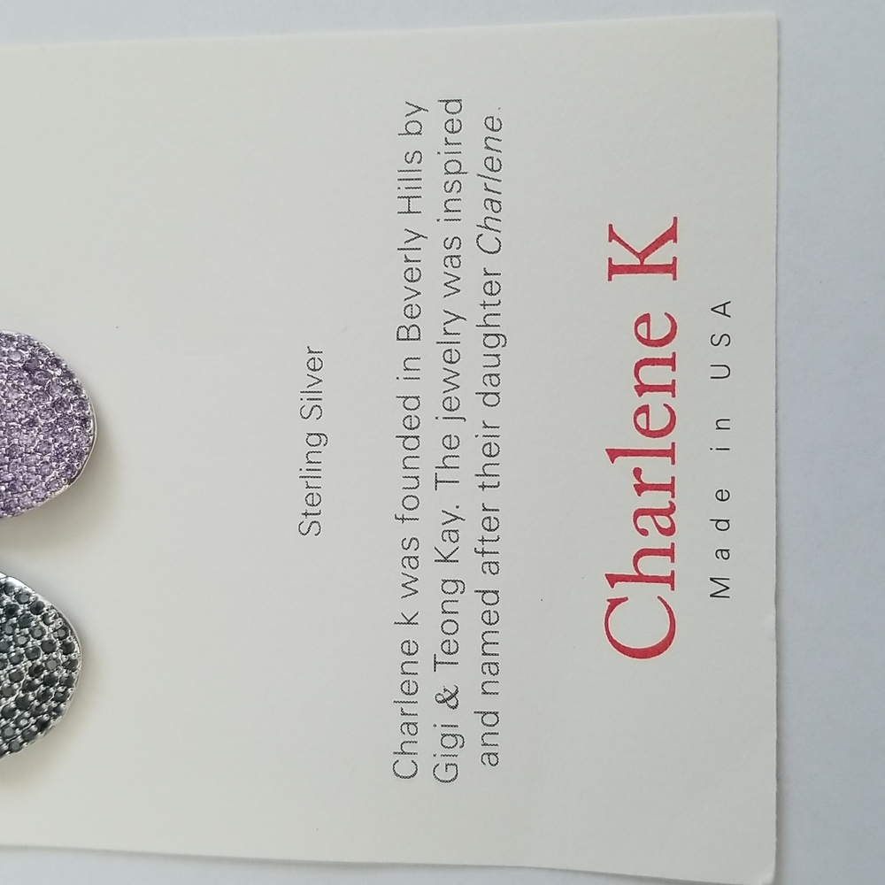 New Charlene K Pave Flower Necklace - Picture 4 of 4